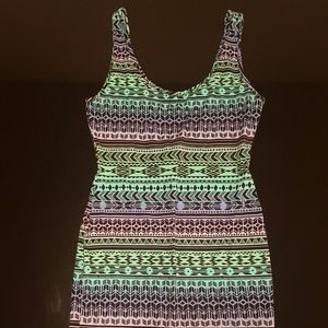 Printed bodycon dress